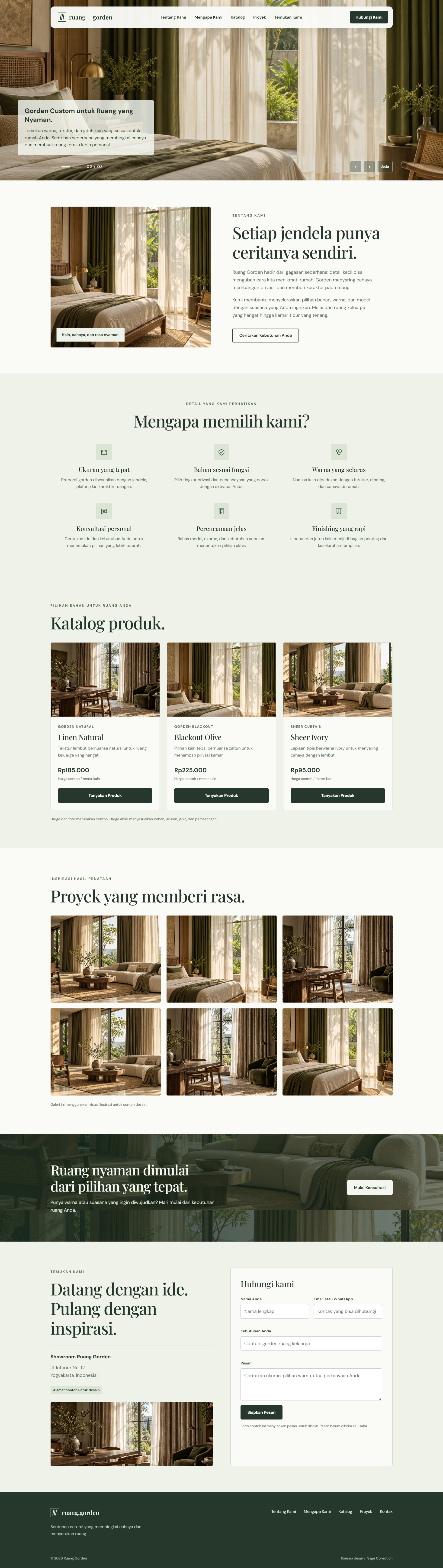 Preview tema Calm Sage