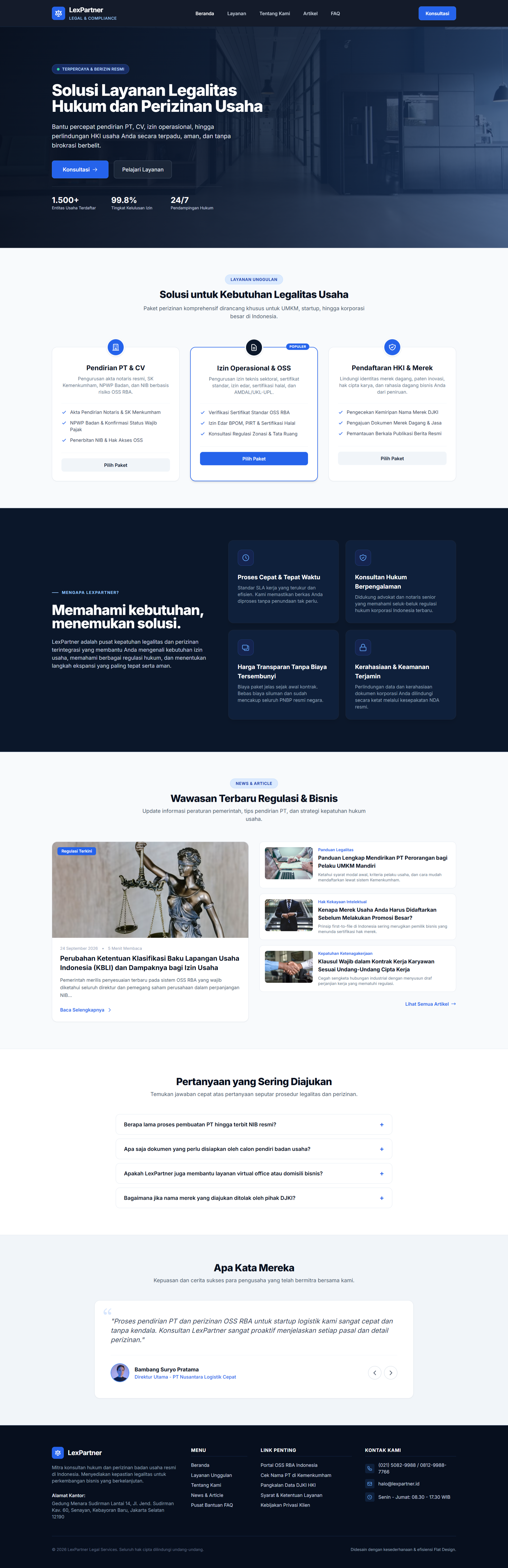 Preview tema Candor Legal